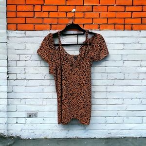 A Torrid animal print top in size 2X